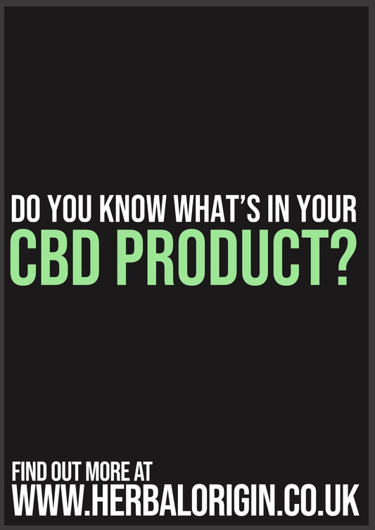 WHATS IN YOUR CBD?