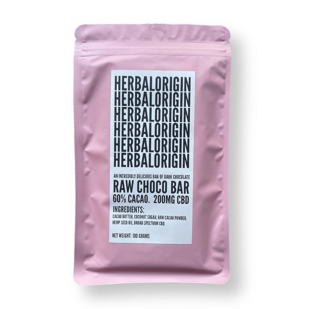 RAW CHOCO BAR 200MG CBD - 60% PLAIN