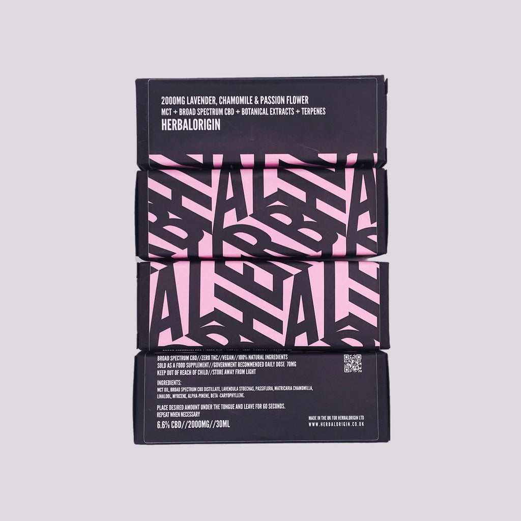 LAVENDER CHAMOMILE 2000MG Broad Spectrum CBD w/MCT oil + Terpenes